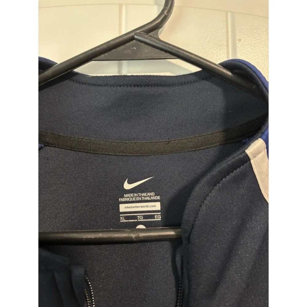 Nike Pro Elite Team USA Olympic Track Field Jacket Mens XL Tall Blue Full Zip